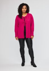 Eva cardigan med lange ærmer og let, blødt fald