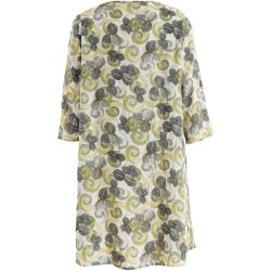 Birgitte kjole med grønt print i viskosekvalitet fra Studio