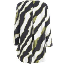 Berit bluse i viskosekvalitet med grafisk print | Butik Rikke