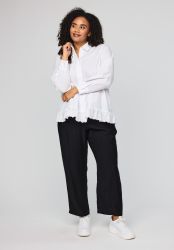 Sorte bukser fra Studio med elastisk talje og lommer