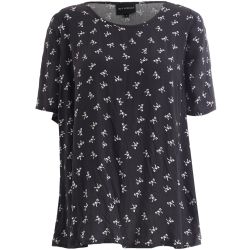 Esther bluse stylet med sorte bukser til hverdagsbrug