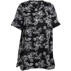 Studio tunika med knaplukning og let fald i stoffet