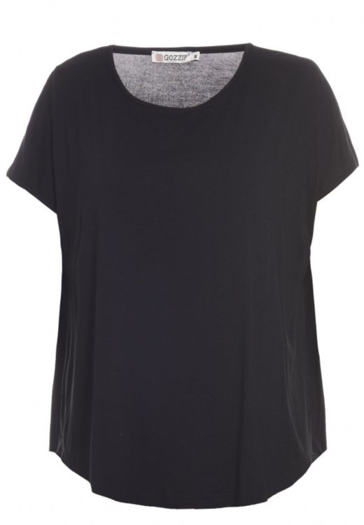 Sort Gozzip Gitte t-shirt med oversized pasform