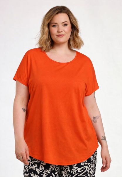 Gitte t-shirt fra Gozzip i orange viskose jersey