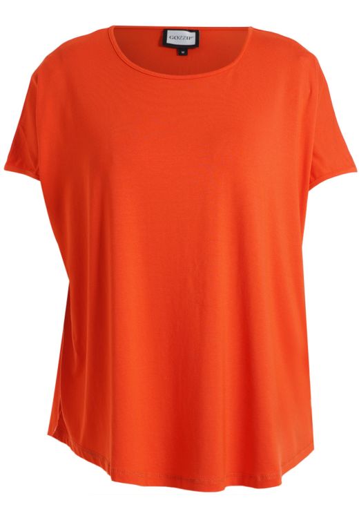 Orange Gozzip t-shirt med oversized pasform