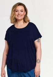 Gitte t-shirt fra Gozzip i navy viskose jersey