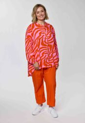 Gozzip Kristina skjorte i viskose med kinakrave og knapper