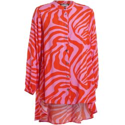 Farverig Gozzip skjorte i viskose stylet med bukser