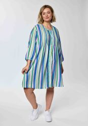 Johanne tunika skjorte fra Gozzip i stribet design set forfra