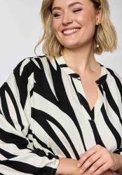 Gozzip Judy bluse med V-udskæring og løs pasform