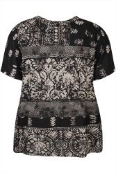 Zhenzi Ember bluse i 100% viskose med print | Butik Rikke