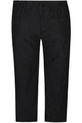 elastiske plus size bukser med crinkle-effekt