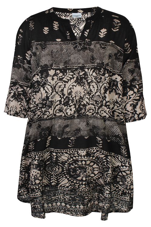 Tunika fra Zhenzi i afslappet viskose