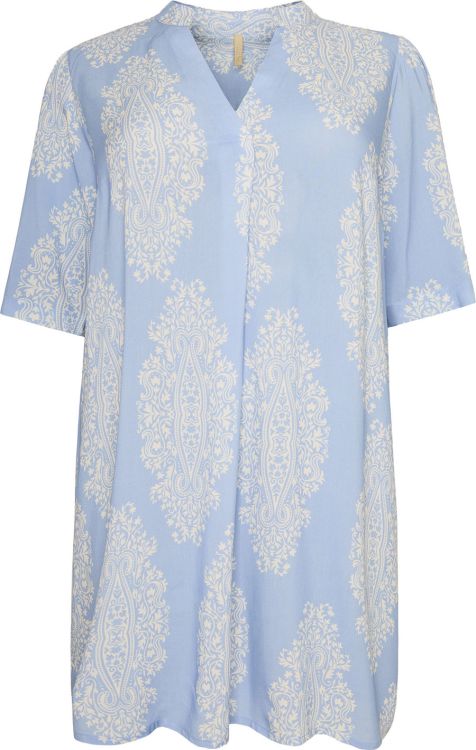 Plus size Odessa tunika med V-udskæring og løs pasform