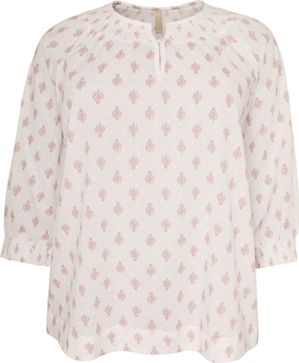 Enidina plus size bluse i let og luftig bomuld