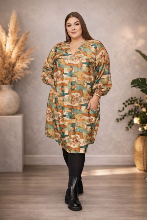 Silkeblød Kjole med Smock NO 1 by OX i flotte farver