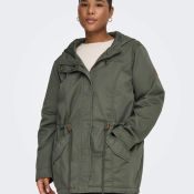 Only Carmakoma CARLORCA parka jakke olivengrøn plus size