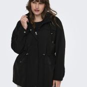 Elegant jakke med snøre i taljen – stil og funktion i ét.