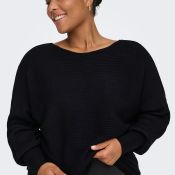 Pullover med langt snit og behagelig pasform