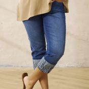 Zhenzi Stomp Fit jeans midnight sapphire plus size denim