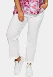 Hvide Imoa bukser fra Studio i viskosekvalitet med stretch