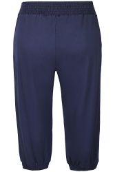 Komfortable Zhenzi Daphne bukser i navy med elastik ved ankler