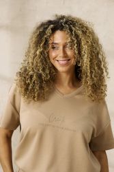 Portabella t shirt fra Zhenzi med V hals