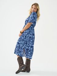 Only Carmakoma CarYasmin skjortekjole med blåt print