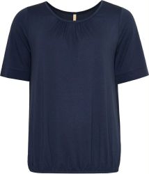 Zohra bluse navy – løs viskose bluse med stretch | Cassiopeia