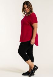 Sorte 7/8 leggings i blød viskosekvalitet med god bevægelsesfrihed