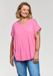 Gitte t-shirt fra Gozzip i pink viskose jersey