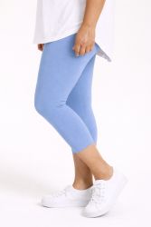 Plus size capri leggings i med behagelig pasform og 7/8 længde