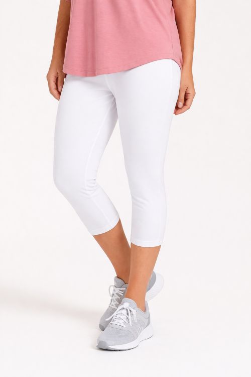 Plus size capri leggings i med behagelig pasform og 7/8 længde