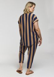 Komfortable bukser med elastisk talje og lige ben