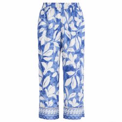 Komfortable bukser i viskose med elastisk talje