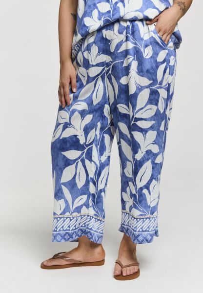 Blå Augusta bukser i viskose fra Gozzip
