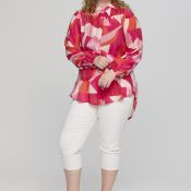 Studio Adeline skjorte med pink og orange print i viskose