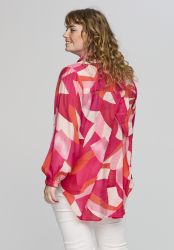 Farverig Studio skjorte med abstrakt print og knapper