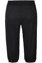 Komfortable Zhenzi Daphne bukser i sort med elastik ved ankler