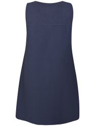 Løs kjole i bomuld fra Zhenzi i mørkeblå nuance