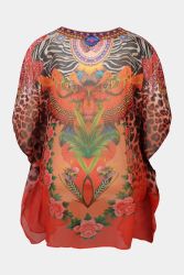 Russet orange Zhenzi Jodie Kjole – Kaftan Style