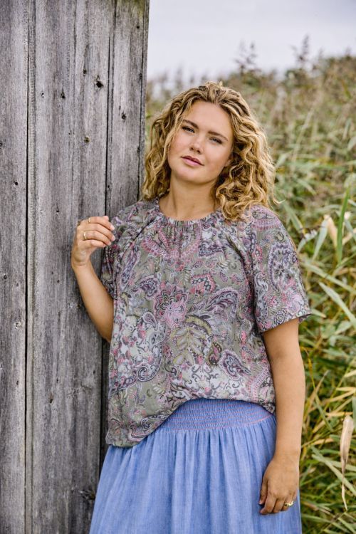 Zoey Demi Top i ren viskose