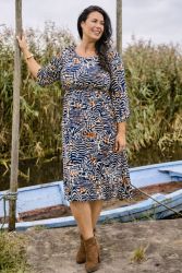 Elegant Daphne Kjole fra Zoey i Viskose Jersey