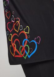 Ditte tunika med hjerteprint i sort fra Studio