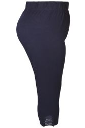Zhenzi leggings i navy med god pasform og stræk