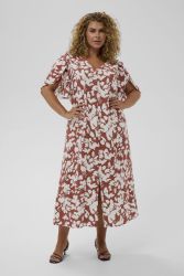 KCevia kjole med blomsterprint i viskosekvalitet fra Kaffe Curve