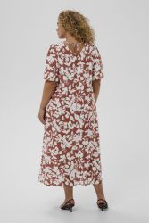 Let kjole i viskose med flot print og løs pasform
