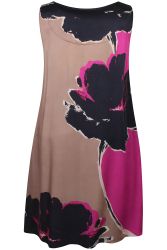 Janel kjole fra Zhenzi i 100% viskose med farverigt print