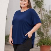 NO. 1 by OX T-Shirt Navy Blue 