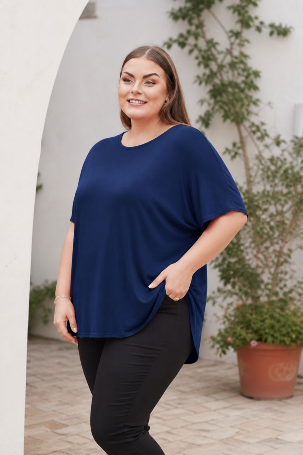 NO. 1 by OX T-Shirt Navy Blue 